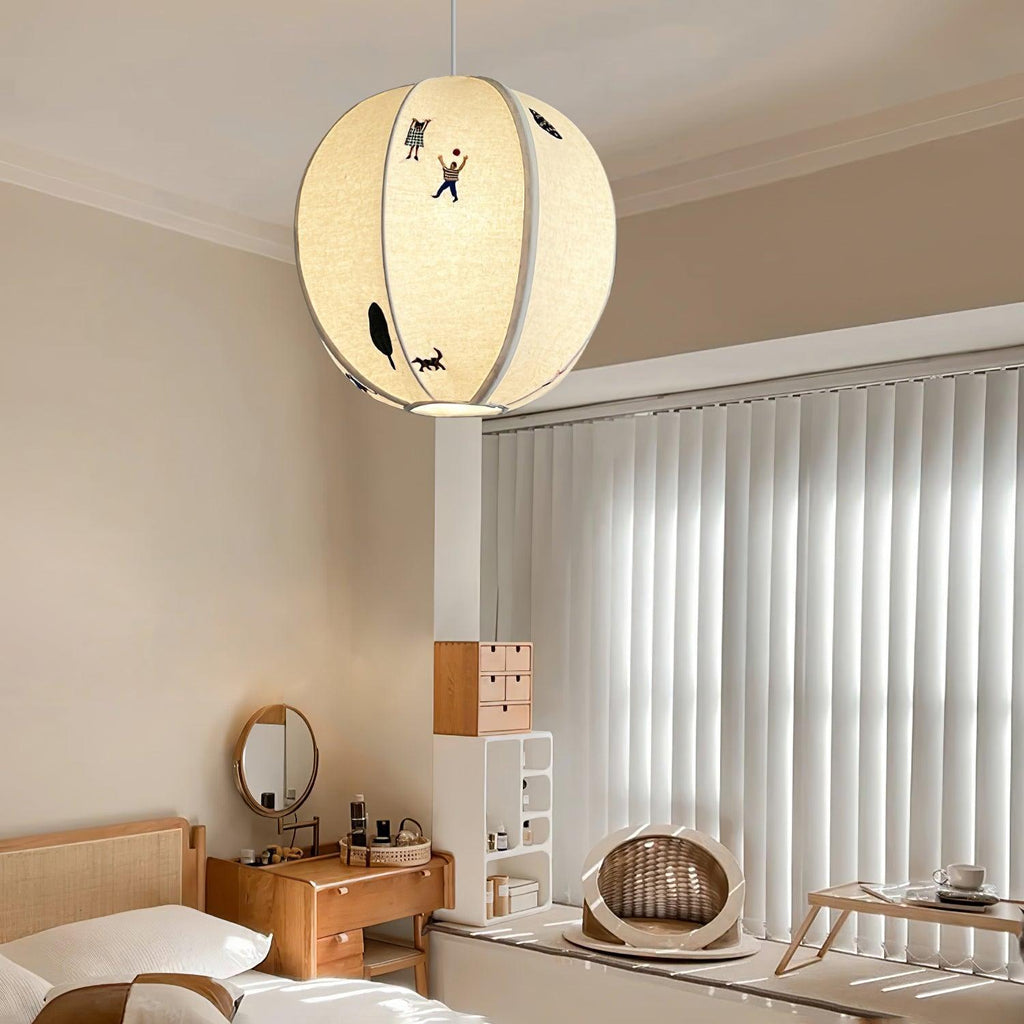 Cumberwick Fabric Pendant Light-Moonnatur