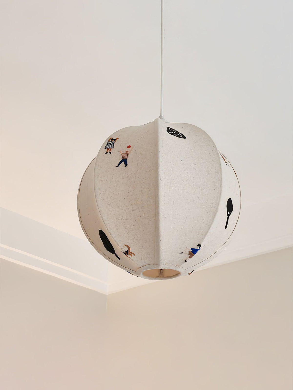 Narenia Fabric Pendant Light-Moonnatur