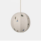 Narenia Fabric Pendant Light-Moonnatur