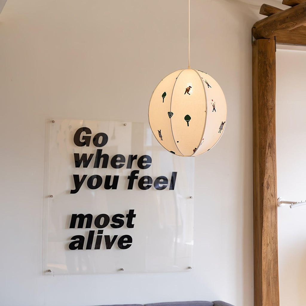 Cumberwick Fabric Pendant Light-Moonnatur