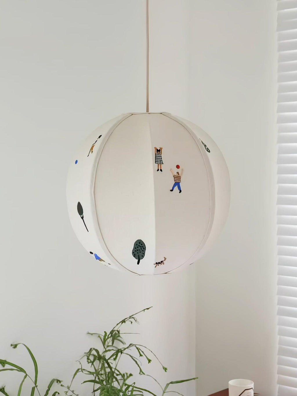 Narenia Fabric Pendant Light-Moonnatur