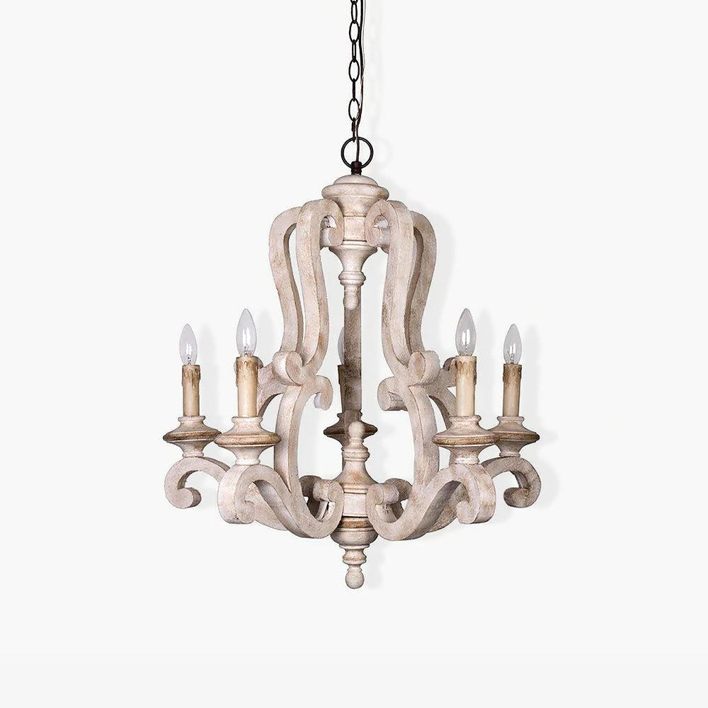 Cavendelle Wood Chandelier-Moonnatur