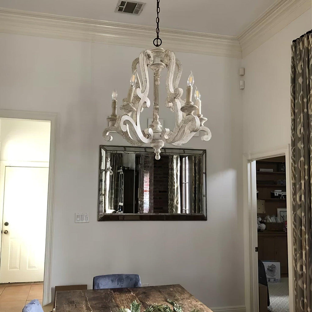 Cavendelle Wood Chandelier-Moonnatur