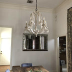 Cavendelle Wood Chandelier-Moonnatur