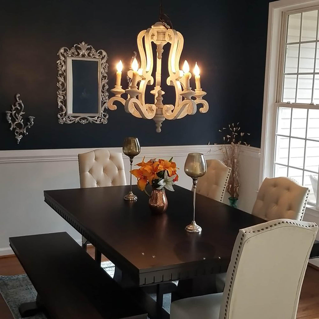 Cavendelle Wood Chandelier-Moonnatur