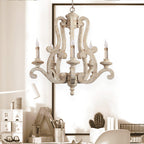 Cavendelle Wood Chandelier-Moonnatur