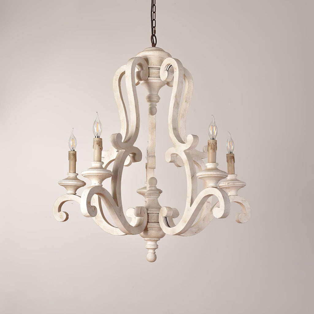 Cavendelle Wood Chandelier-Moonnatur