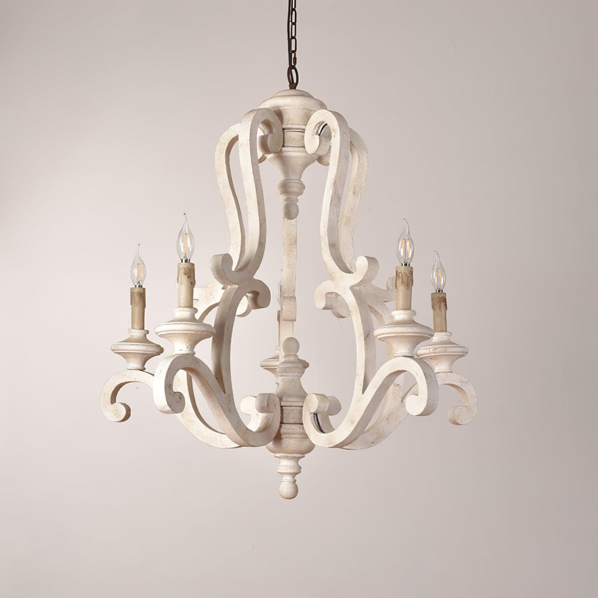 Cavendelle Wood Chandelier-Moonnatur
