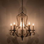 Cavendelle Wood Chandelier-Moonnatur
