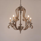 Cavendelle Wood Chandelier-Moonnatur