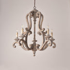Cavendelle Wood Chandelier-Moonnatur