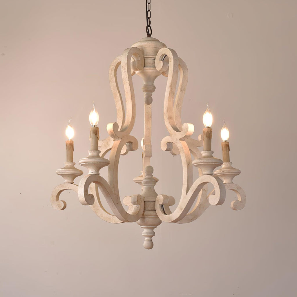 Cavendelle Wood Chandelier-Moonnatur