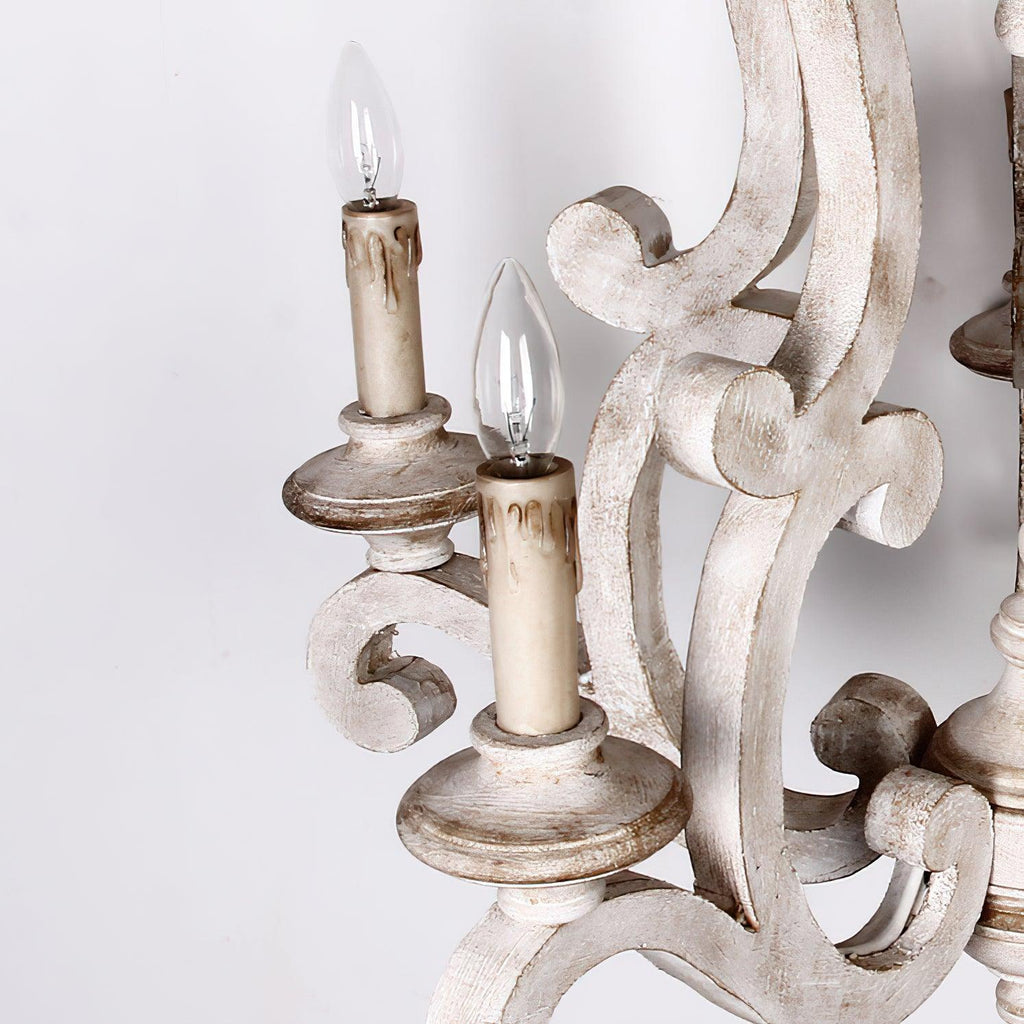 Cavendelle Wood Chandelier-Moonnatur