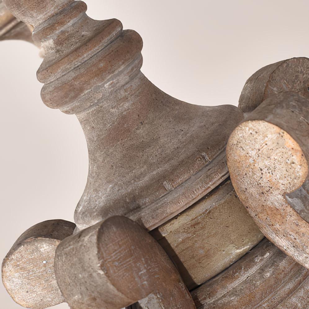 Cavendelle Wood Chandelier-Moonnatur