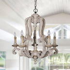 Cavendelle Wood Chandelier-Moonnatur