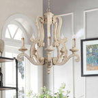 Cavendelle Wood Chandelier-Moonnatur