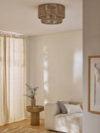 Garroweth Hemp Rope Ceiling Light-Moonnatur