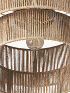 Garroweth Hemp Rope Ceiling Light-Moonnatur