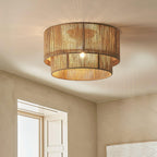 Garroweth Hemp Rope Ceiling Light-Moonnatur