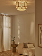 Garroweth Hemp Rope Ceiling Light-Moonnatur