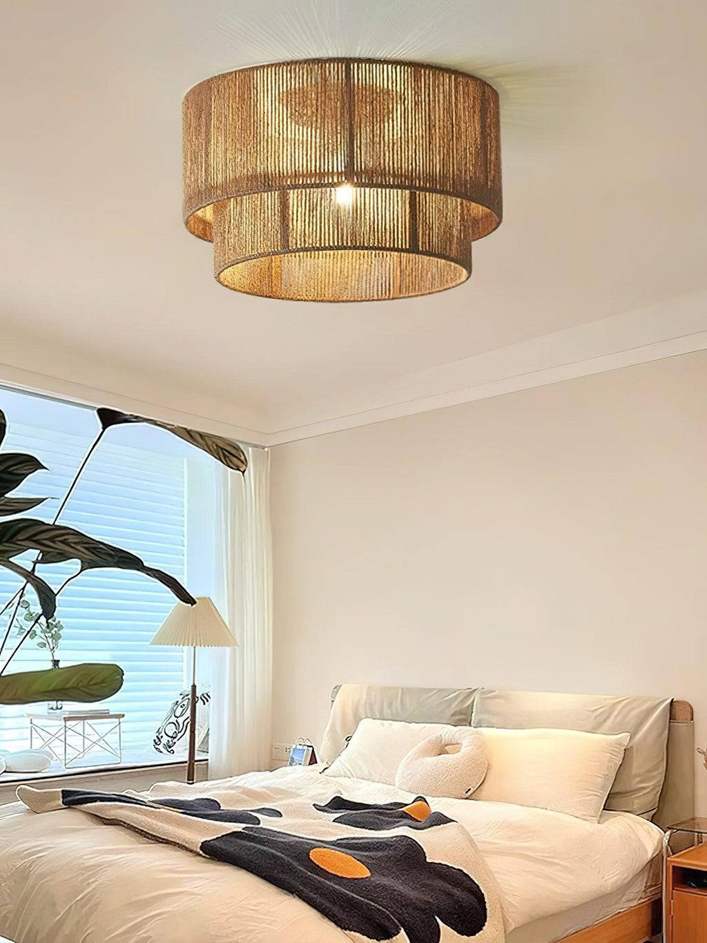 Garroweth Hemp Rope Ceiling Light-Moonnatur