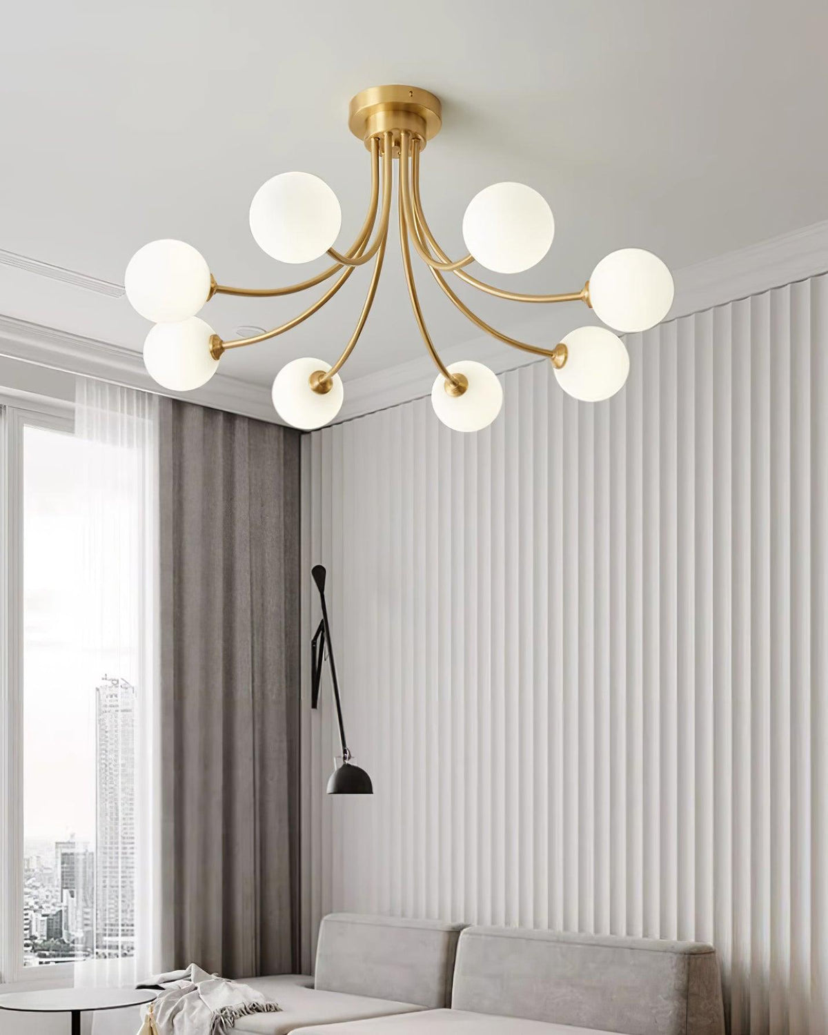 Grenelhaven Glass Ceiling Light-Moonnatur