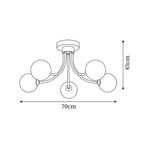 Grenelhaven Glass Ceiling Light-Moonnatur