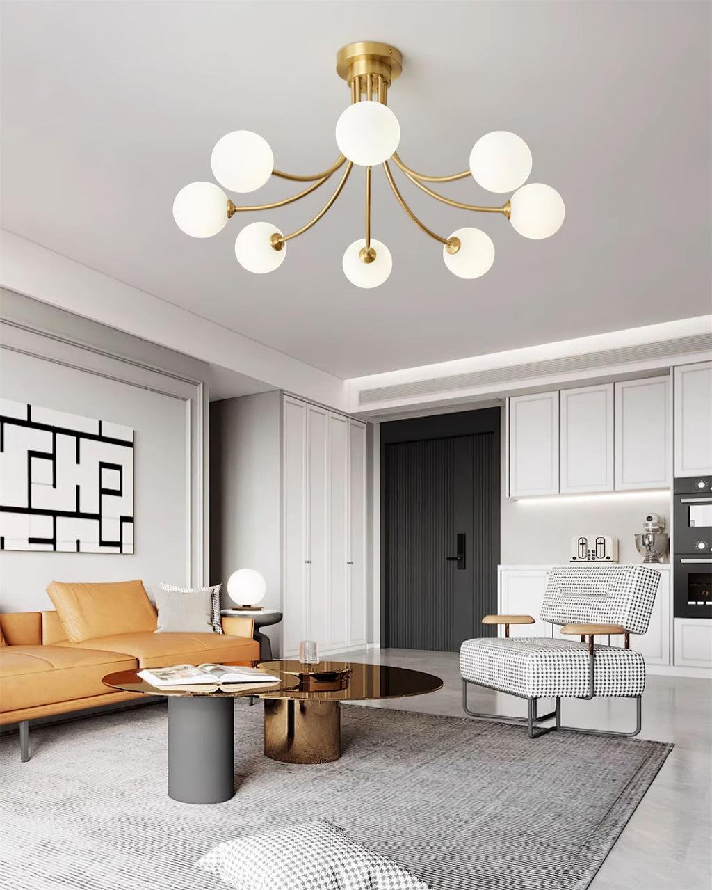 Grenelhaven Glass Ceiling Light-Moonnatur