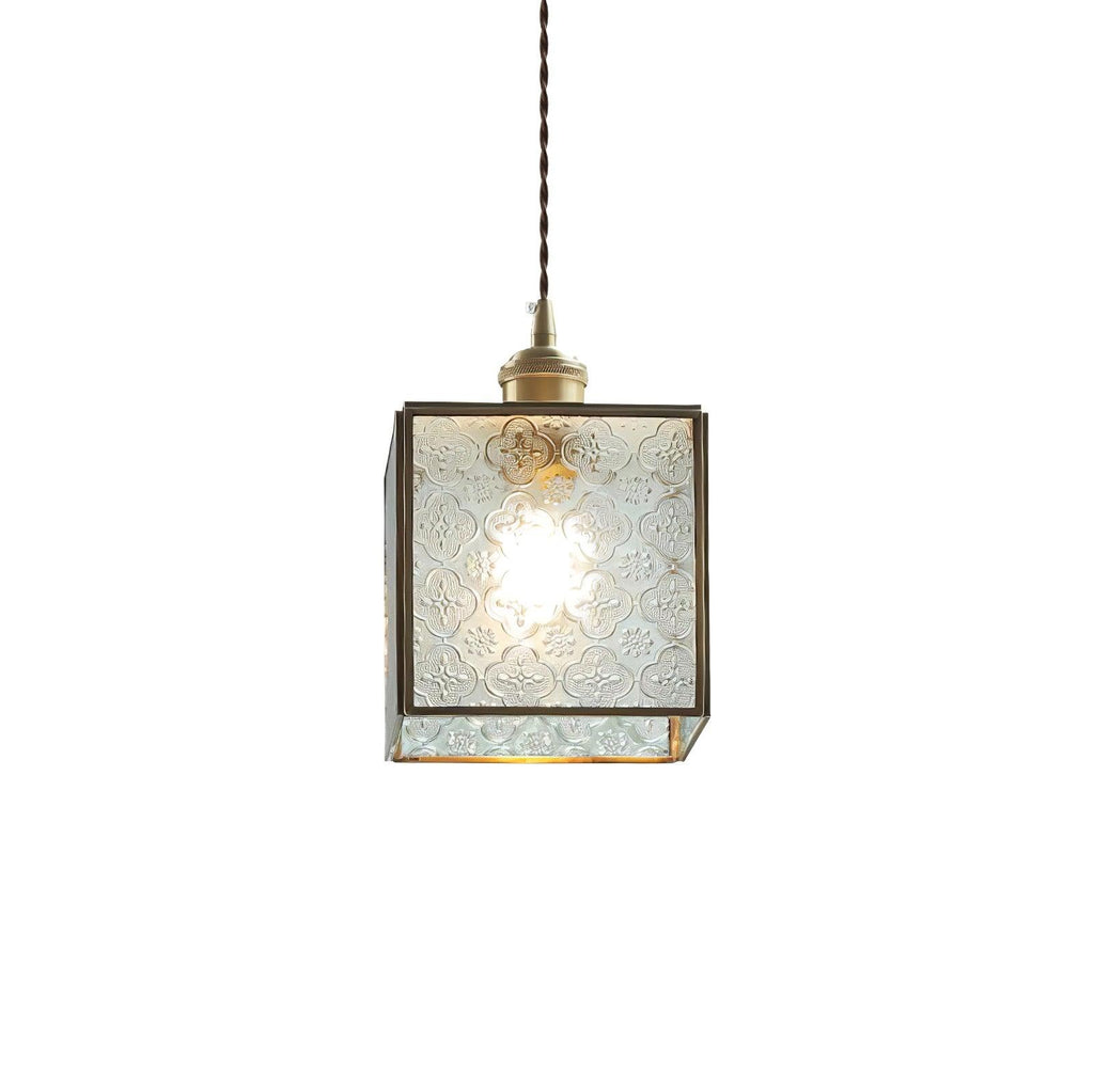 Qelise Glass Pendant Lamp-Moonnatur