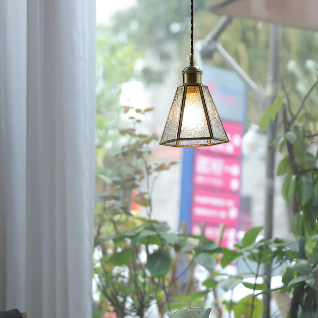 Qelise Glass Pendant Lamp-Moonnatur