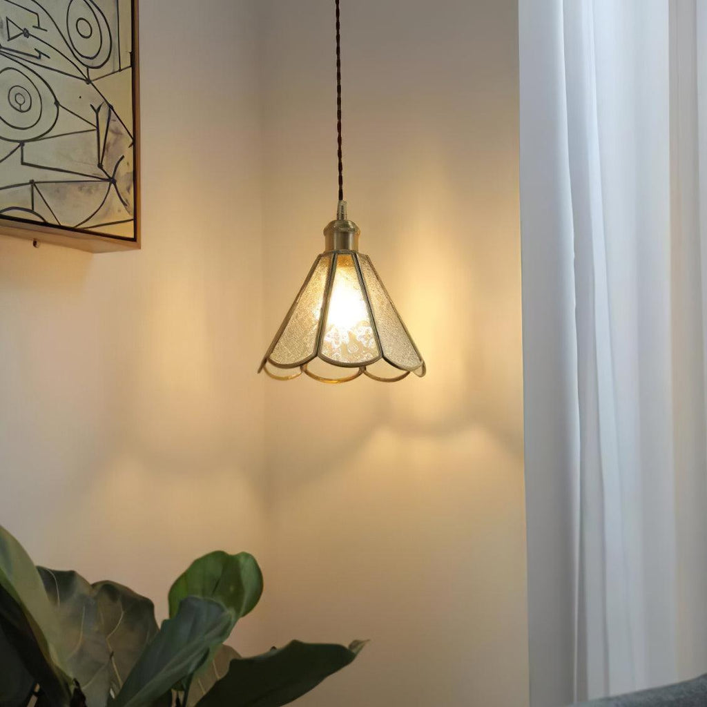 Qelise Glass Pendant Lamp-Moonnatur