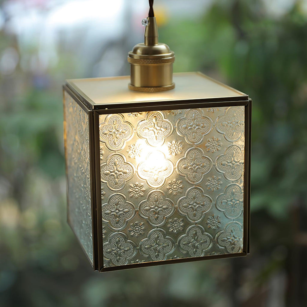 Qelise Glass Pendant Lamp-Moonnatur