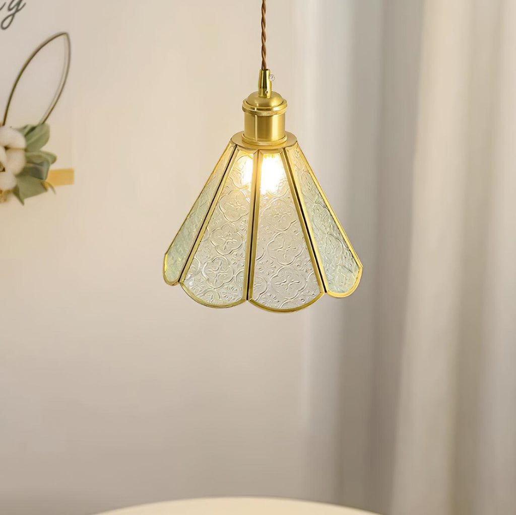 Qelise Glass Pendant Lamp-Moonnatur
