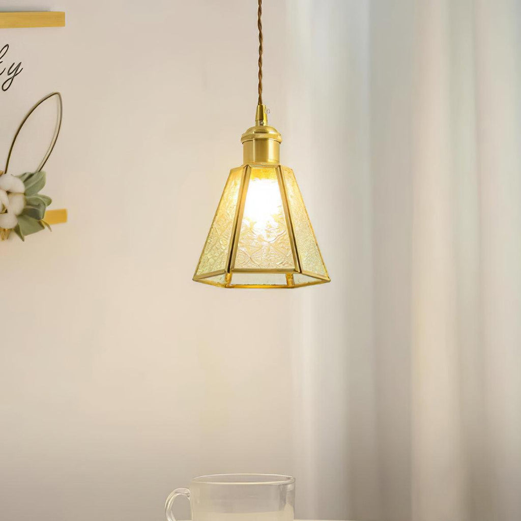 Qelise Glass Pendant Lamp-Moonnatur