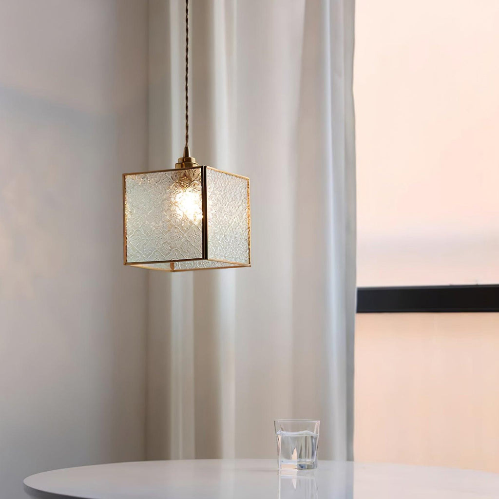 Qelise Glass Pendant Lamp-Moonnatur