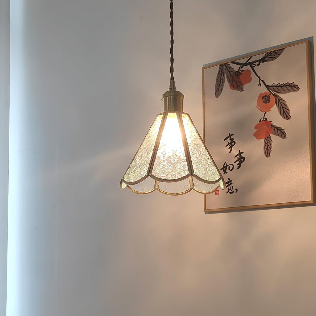 Qelise Glass Pendant Lamp-Moonnatur