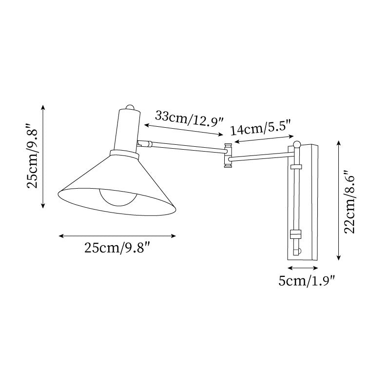 Aberbrook Metal Wall Light-Moonnatur