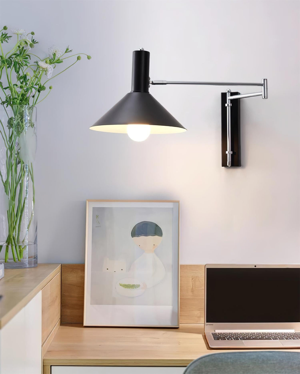 Aberbrook Metal Wall Light-Moonnatur
