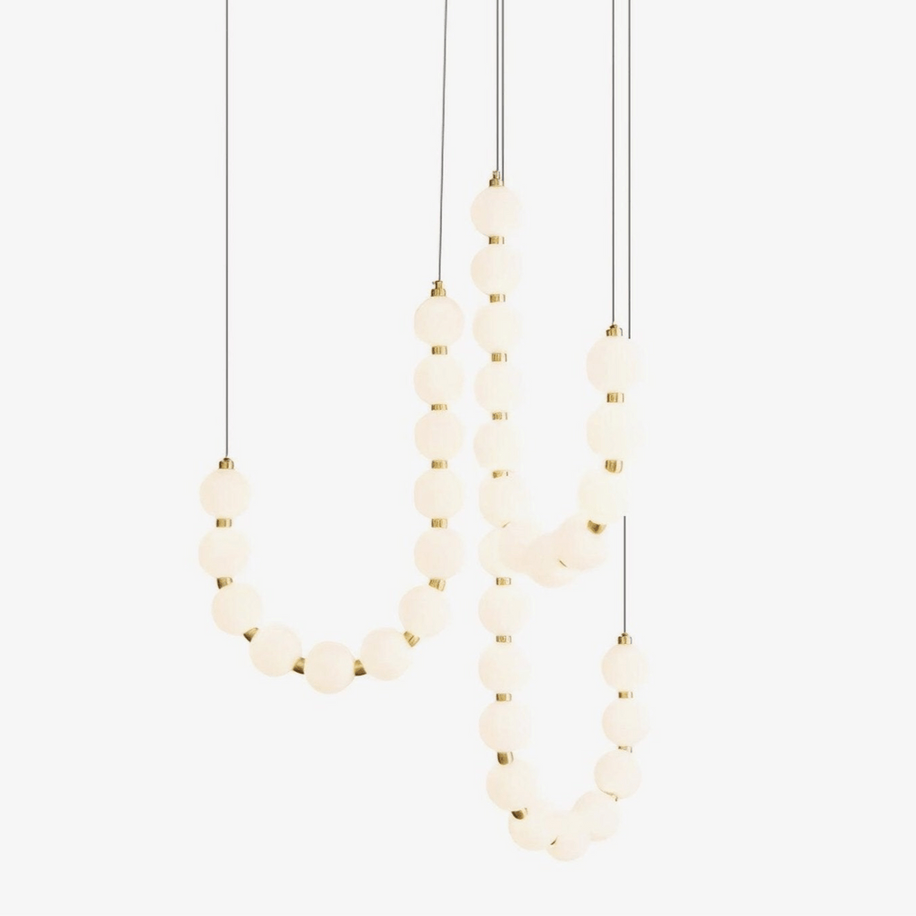 Qaline Acrylic Chandelier-Moonnatur