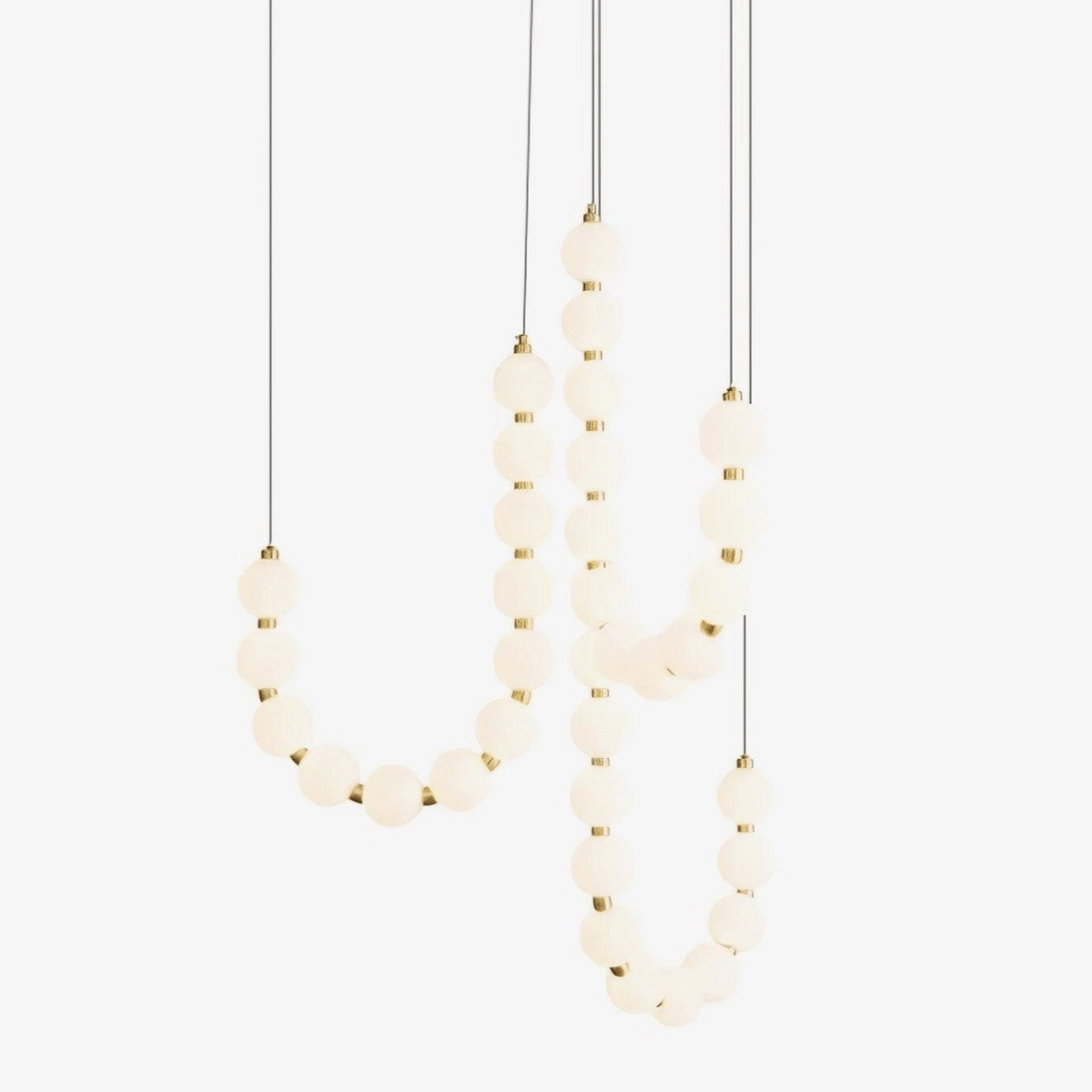 Qaline Acrylic Chandelier-Moonnatur