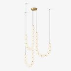 Qaline Acrylic Chandelier-Moonnatur