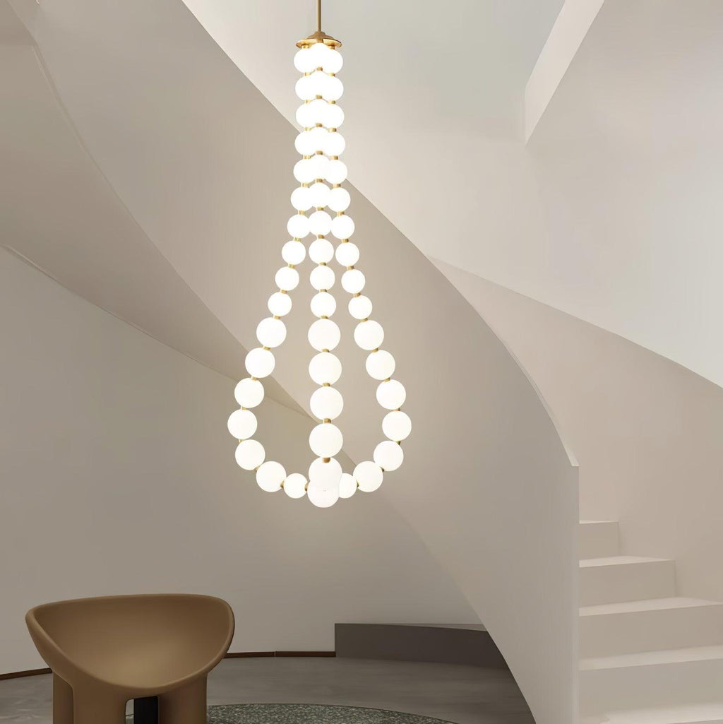 Qaline Acrylic Chandelier-Moonnatur