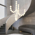 Qaline Acrylic Chandelier-Moonnatur