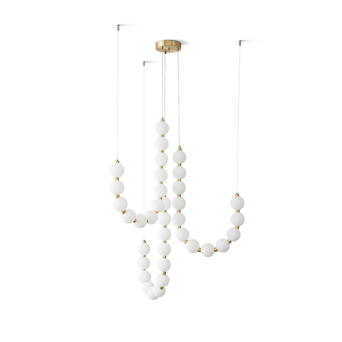 Qaline Acrylic Chandelier-Moonnatur
