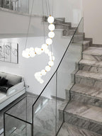 Qaline Acrylic Chandelier-Moonnatur