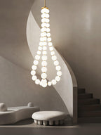 Qaline Acrylic Chandelier-Moonnatur