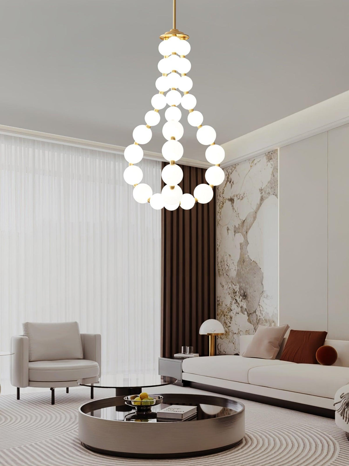 Porelia Acrylic Chandelier-Moonnatur