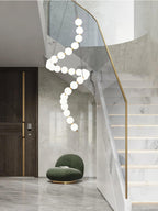 Qaline Acrylic Chandelier-Moonnatur