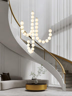 Qaline Acrylic Chandelier-Moonnatur