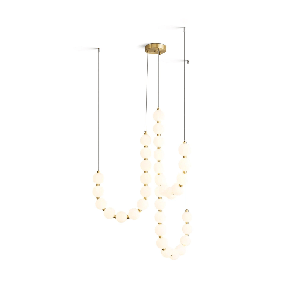 Qaline Acrylic Chandelier-Moonnatur